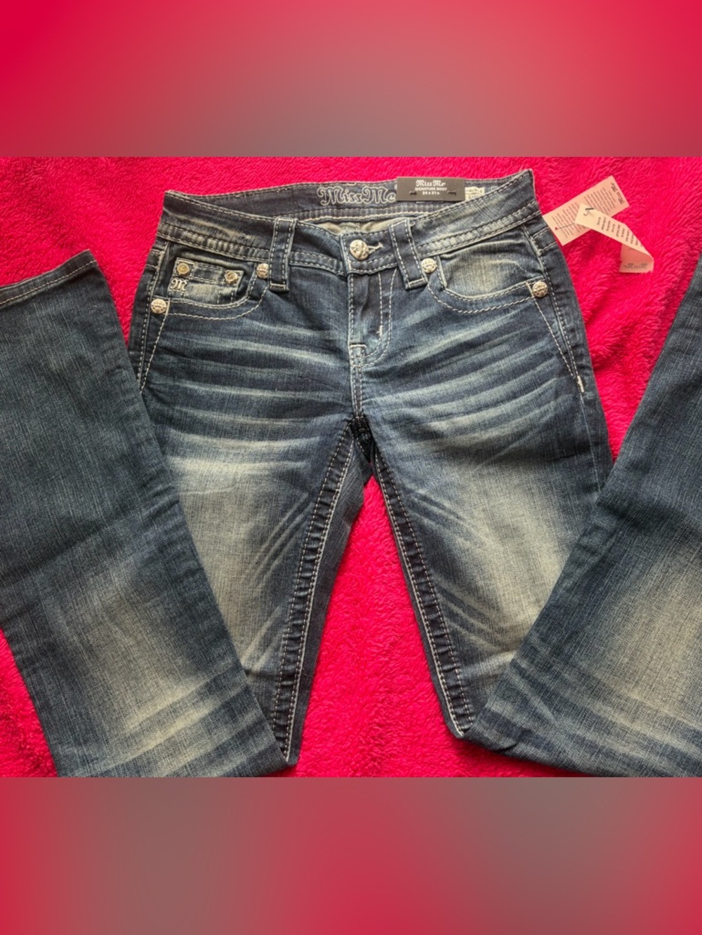 Miss Me Low Rise Bootcut Jeans